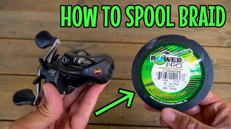 How to Spool a Baitcaster With Braid | Spooling Baitcaster with Braided Line: Instructions 2023
