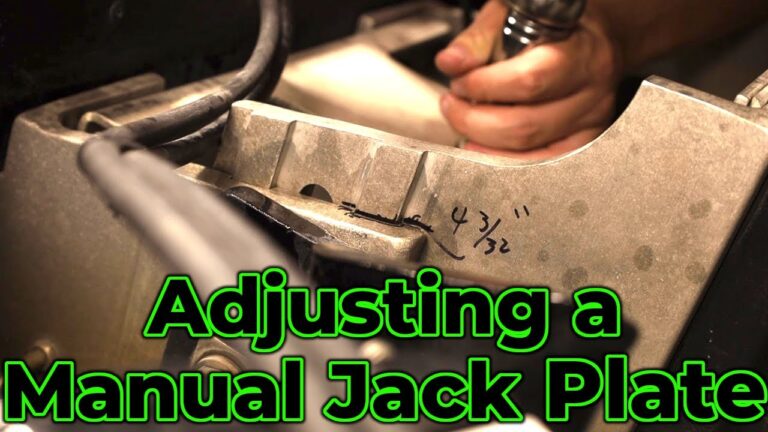 How to Adjust Manual Jack Plate | Jack Plate Adjustment 2023